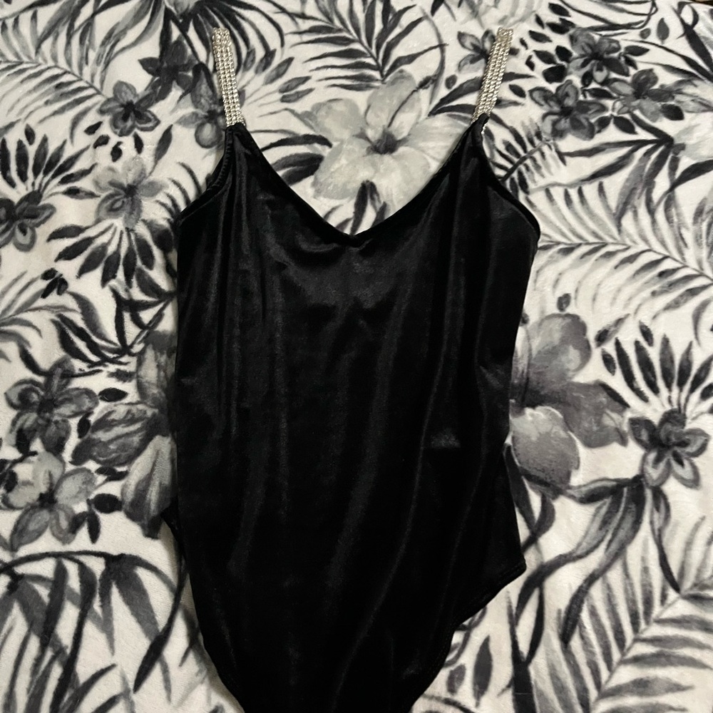 Black Velvet Body Suit